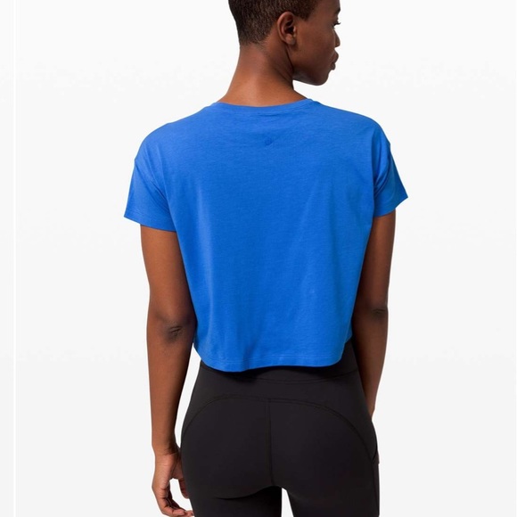 ❤️ Lululemon Cates Tee Size 4 Wild Bluebell - Picture 3 of 4